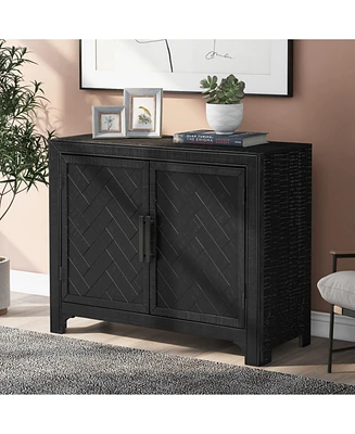 40" Modern Cabinets: Unique Doors & Adjustable Shelves