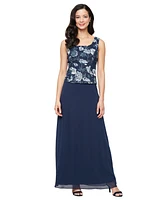 Alex Evenings Petite Stretch Tulle Jacket Dress