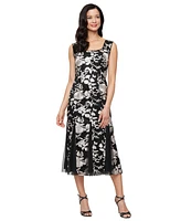 Alex Evenings Women's Stretch Tulle Jacket Dress