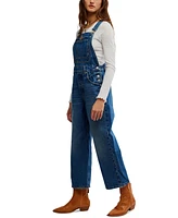 Free People Women's Deep Trance Cotton Cropped Overalls