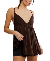 Free People Women's Trixie V-Neck Sleeveless Tunic Top