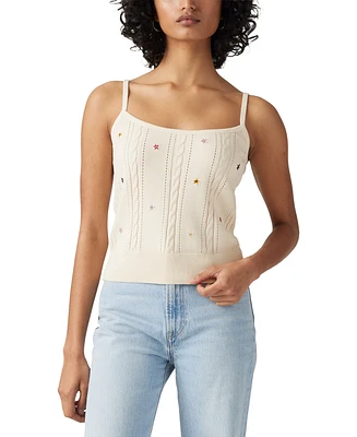 Levi's Women's Marais Embroidered Cotton Tank Top