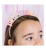 Child Girl's Pastel Rainbow Birthday Girl Headband