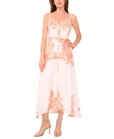 CeCe Women's Placement Print Sleeveless Fit & Flare Dress