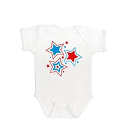 Sweet Wink Baby Girls Patriotic Star Short Sleeve Bodysuit