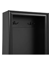 Hall Tree Set of 2: Coat Rack, Bench & Storage