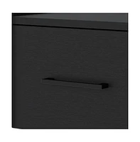 Floating Nightstand with One Drawer Faux Wood – Space-Saving Storage Solution
