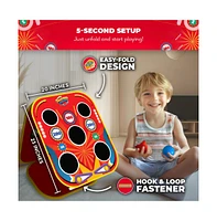 Swooc Backyard Arcade | 2-in-1 Bean Bag Toss Game for Kids w/ Carry Bag | 5-Second Setup & Storage | Carnival Games for Kids