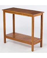Acacia Wood Console Table - Entryway/Living Room