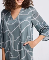 Reistor Women's Maxi Dress with Side Slits Mosaic