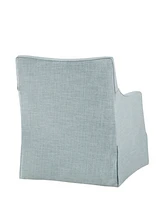 Martha Stewart Collection 28" Fabric London Skirted Swivel Chair