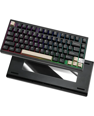 Yunzii AL75 Pro 75% Wireless Mechanical Gaming Keyboard,Full Aluminum Cnc,Bt/2.4G/Wired,Pbt Keycaps,Gasket Mounted Hot Swap,Custom Rgb Backlight