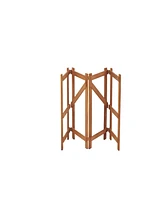 Folding Wooden Garden Work Bench with Shelves