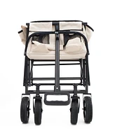 Collapsible Utility Wagon Cart - 225lb Capacity - Cream