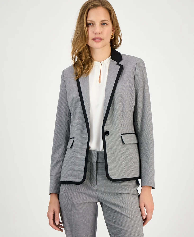 Kasper Women's Framed Single-Button Blazer, Regular & Petite