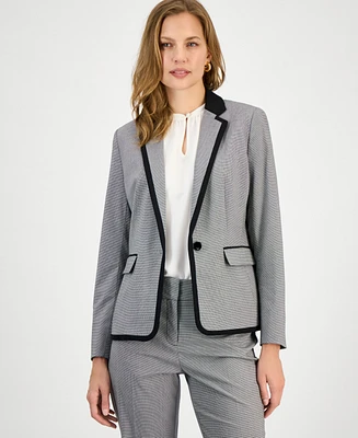 Kasper Women's Framed Single-Button Blazer, Regular & Petite