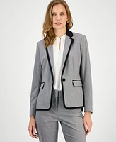 Kasper Women's Framed Single-Button Blazer, Regular & Petite