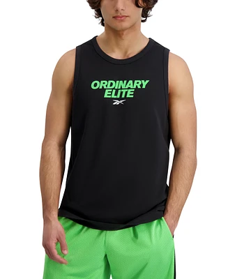 Reebok Men's Ordinary Elite Logo Tank Top
