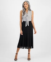 Kasper Women's Pleated Pull-On Skirt, Regular & Petite