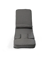 5-in-1 Convertible Sofa Bed with Tray, Gaming Chair with Adjustable Back Support (Dark Grey)
