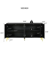 Modern Black Sideboard Buffet Cabinet - 60"