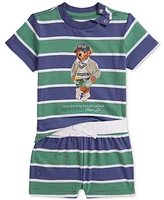 Polo Ralph Lauren Baby Boys Bear Tee & Shorts Set