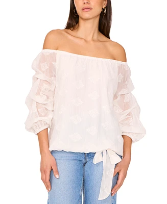 Vince Camuto Women's Off-The-Shoulder Bubble-Sleeve Blouse