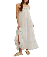 Free People Women's Tip Toeing Tulip Cotton Maxi Dress