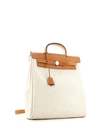 Pre-Owned Hermes Herbag A Dos Backpack Toile
