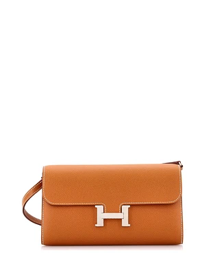Pre-Owned Hermes Constance To Go Wallet Epsom