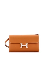 Pre-Owned Hermes Constance To Go Wallet Epsom
