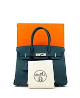 Pre-Owned Hermes Birkin Handbag Epsom with Palladium Hardware