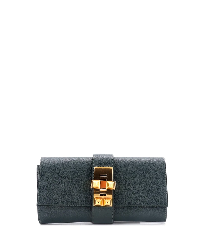 Pre-Owned Hermes 23 Medor Clutch Chevre Mysore