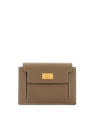 Pre-Owned Hermes Kelly Pocket Compact Wallet Epsom