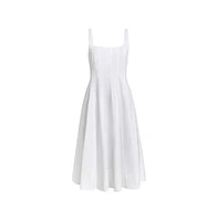Etcetera Women's White Cotton Spring Dress Goddess