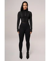 Jluxlabel Women's Momentum Ribbed Top