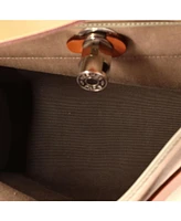 Pre-Owned Hermes 31 Herbag Zip Leather and Toile