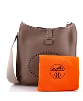 Pre-Owned Hermes Gm Evelyne Bag Gen Ii Clemence