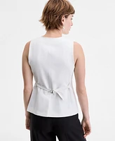 Boss Orange Women's Button-Front Belted-Back Vest
