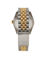 Pre-Owned Rolex Oyster Perpetual Datejust Automatic Watch in Stainless Steel and Gold with Diamond Markers 36mm