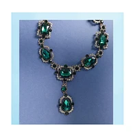 Sohi Gold-Plated Stone Statement Necklace