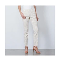 Etcetera Women's Floral Jacquard Pants Dreamscape