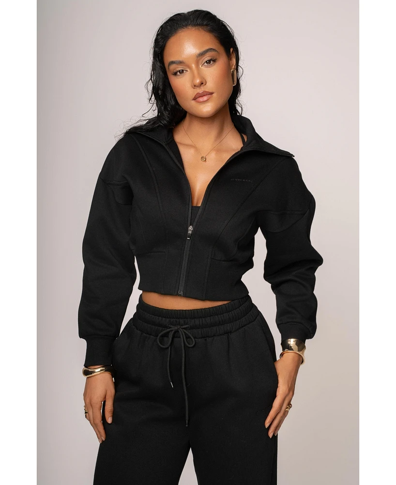 Jluxlabel Women's Logo Zip Up Jacket