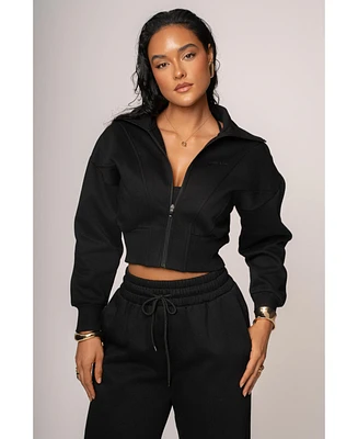 Jluxlabel Women's Logo Zip Up Jacket
