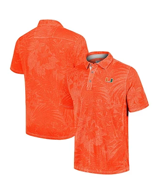 Tommy Bahama Men's Orange Miami Hurricanes Sport Santiago Paradise Polo Shirt