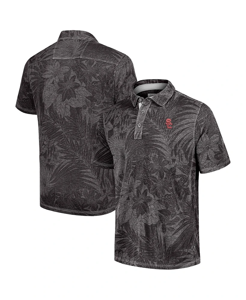Tommy Bahama Men's Black/Gray Usc Trojans Sport Santiago Paradise Polo Shirt
