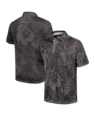 Tommy Bahama Men's Black/Gray Usc Trojans Sport Santiago Paradise Polo Shirt