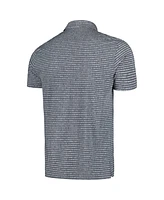 Adidas Men's Charcoal Tour Championship Go-To Striped Tri-Blend Aeroready Golf Polo Shirt
