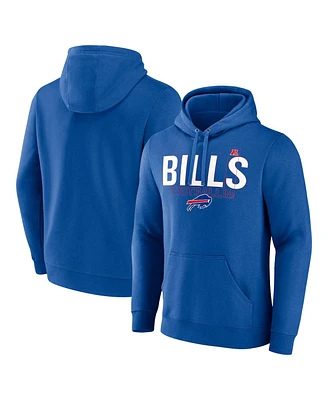 Fanatics Men's Royal Buffalo Bills Pylon Outline Pullover Hoodie