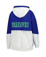 Starter Women's White Seattle Seahawks Scrimmage Full-Zip Hoodie